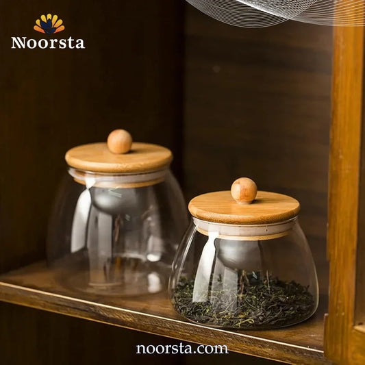 QUUPY Glass Storage Jar Set