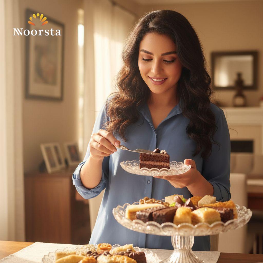 City Glass Bohemia Premium Crystal-Look Gateau Set - 7 Pieces