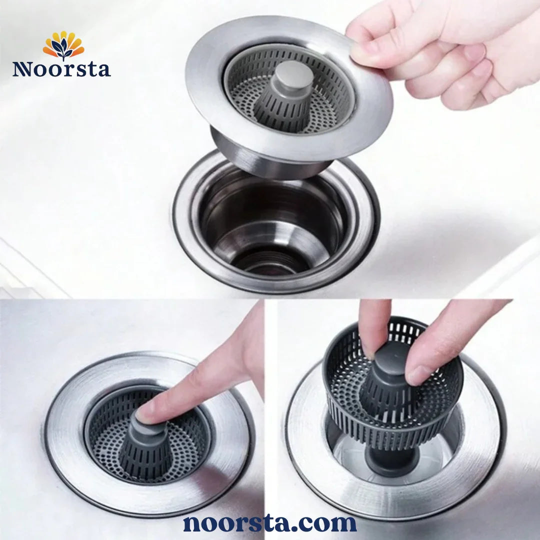 4-in-1 Stainless Steel Sink Strainer