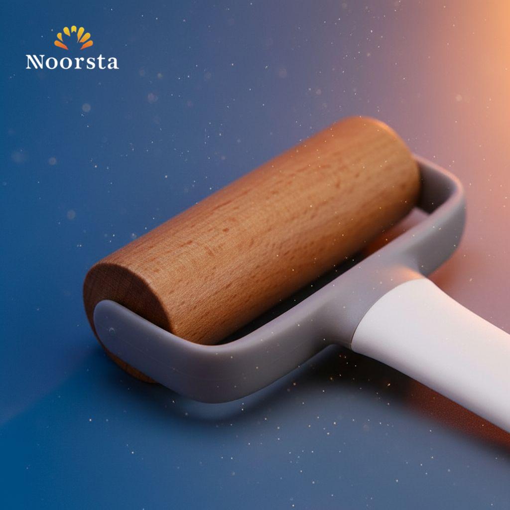 نشابة عجين رول خشب زان لسهولة فرد المخبوزات - Premium Beech Wood Dough Roller for effortless baking - Noorsta