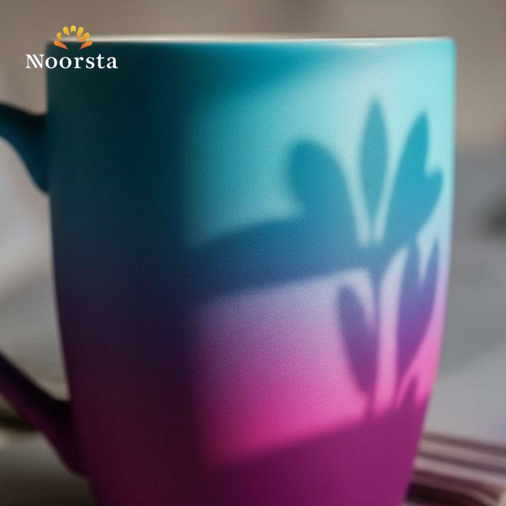 مج سيراميك مطفي فاخر بتدرجات الشفق القطبي