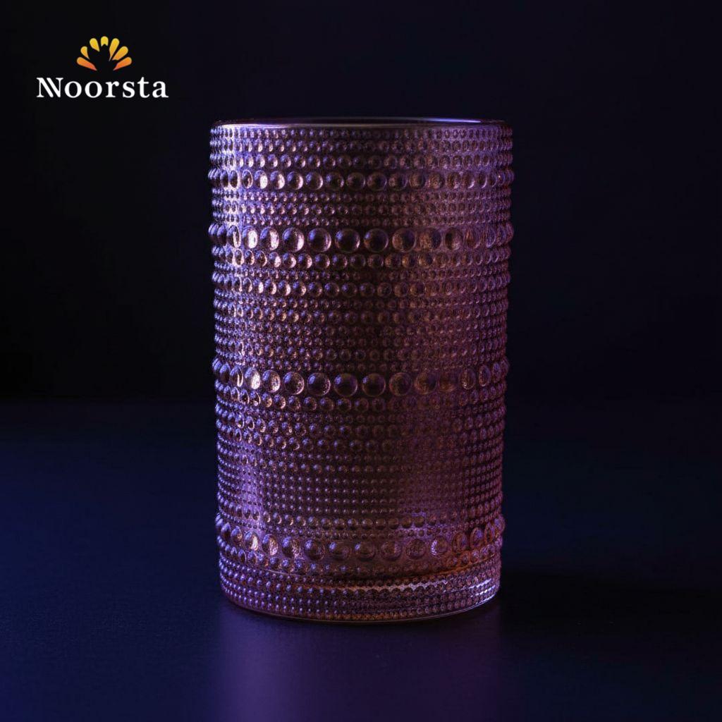 طقم شوب وكوبايات كريستال بلمعة دهب جهاز العروسة - Radiant 24K Gold-Tone Crystal Tumbler Set - Noorsta