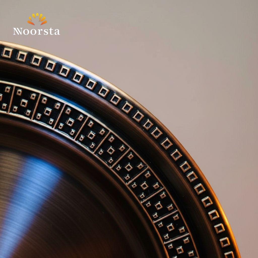 صينية كبسة شرقية تراثية مقاس 35 سم لتقديمات الضيوف الشيك - Authentic Oriental Kabsa Serving Tray 35cm - Noorsta