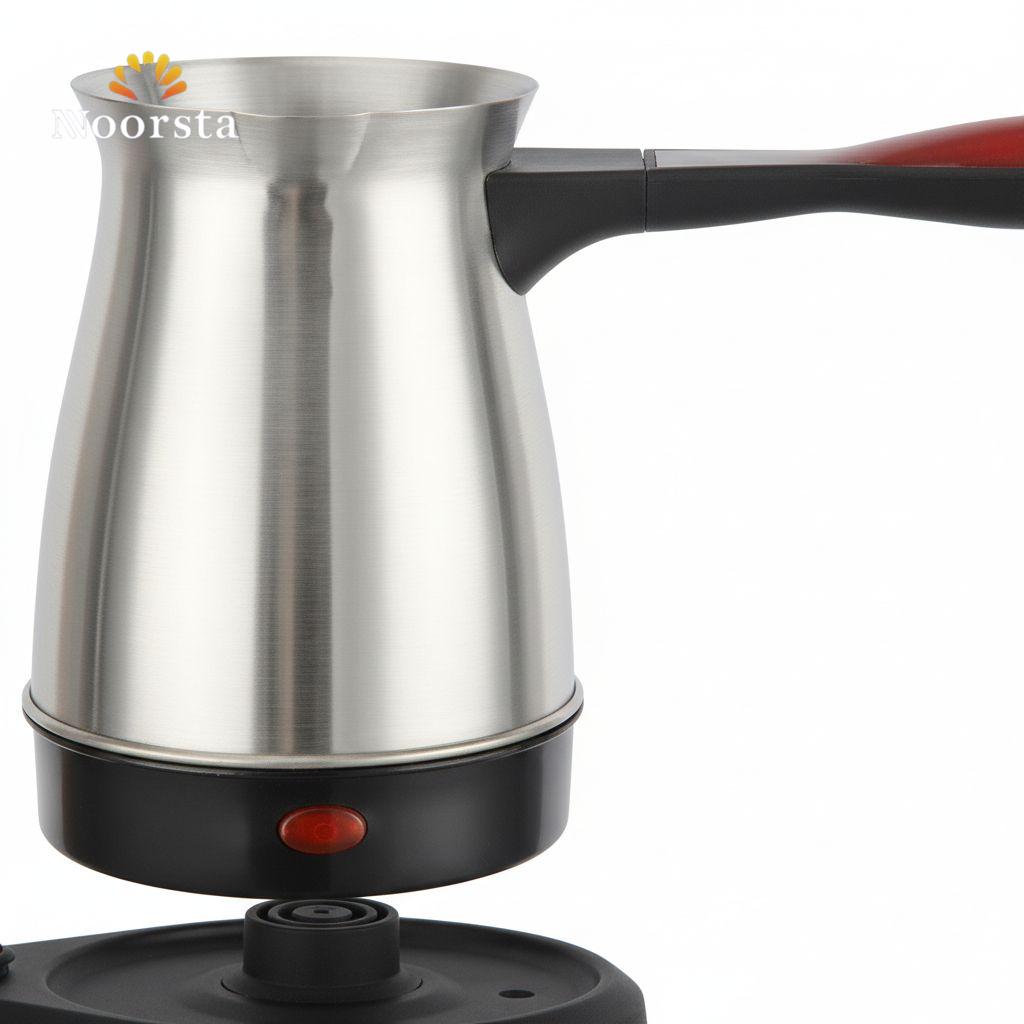 كاتيل قهوة تركي استانلس بقاعدة منفصلة من أوشن - Premium Ocean Stainless Steel Electric Turkish Coffee Maker - Noorsta