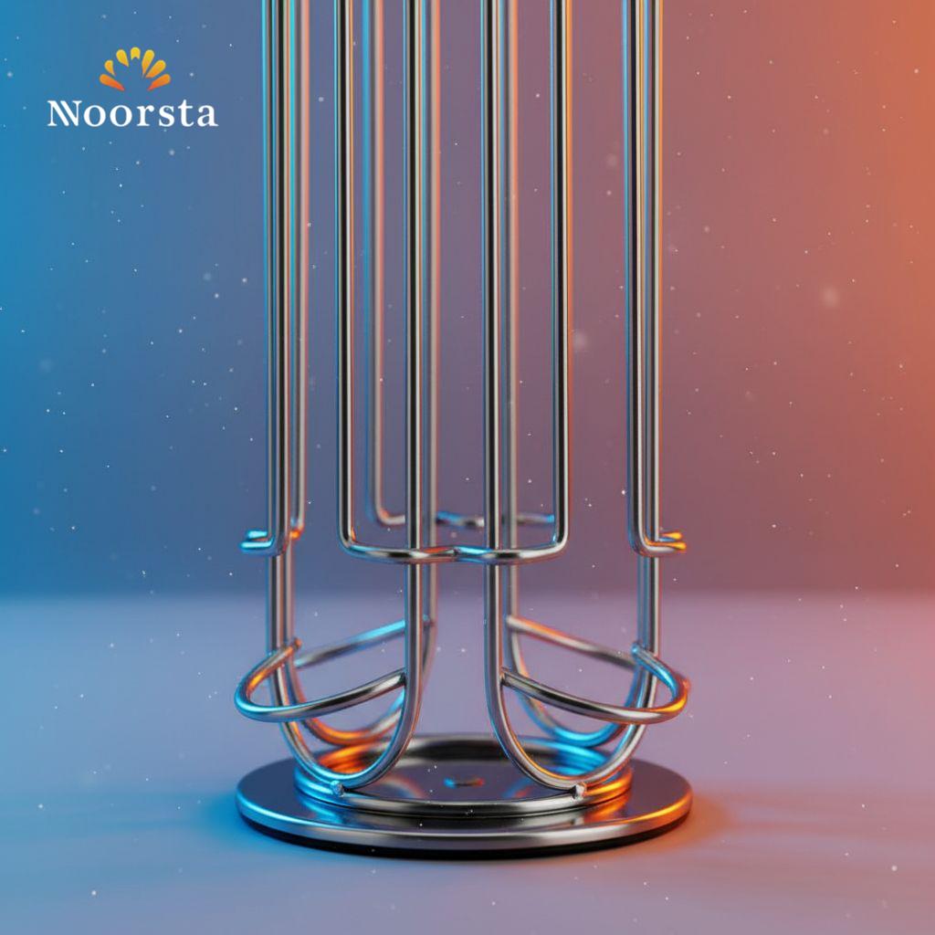 حامل كبسولات قهوة اسبرسو معدن دوار للكوفي كورنر - Modern 360 Rotating Stainless Steel Espresso Pod Holder - Noorsta