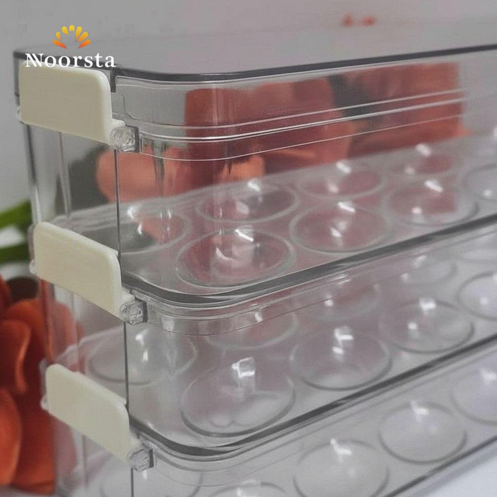 Crystal Clear 3-Tier Sliding Egg Drawer System