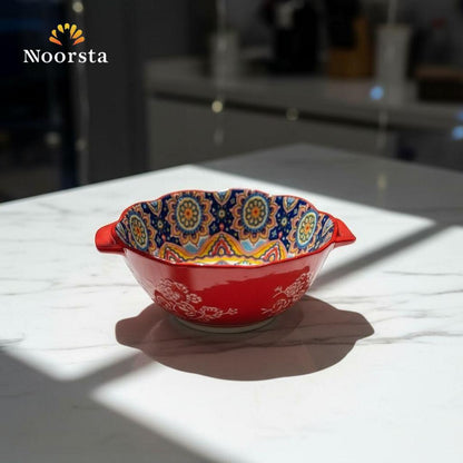 بولة بورسلين أندلسي تحفة للتقديم - Authentic Andalusian Porcelain Serving Bowl - Noorsta