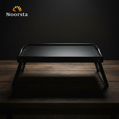 ترابيزة فطار خشب بامبو بـ رجول - Modern Bamboo Foldable Bed Tray - Noorsta