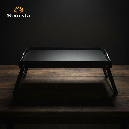 ترابيزة فطار خشب بامبو بـ رجول - Modern Bamboo Foldable Bed Tray - Noorsta
