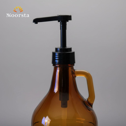 ديسبنسر زجاج مستورد للشامبو والشاور جيل - Premium Glass Pump Dispenser - Noorsta