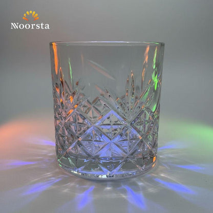 طقم شوب زجاج كريستال محفور 6 قطع - Premium Crystal-Cut Glass Tumbler Set - Noorsta