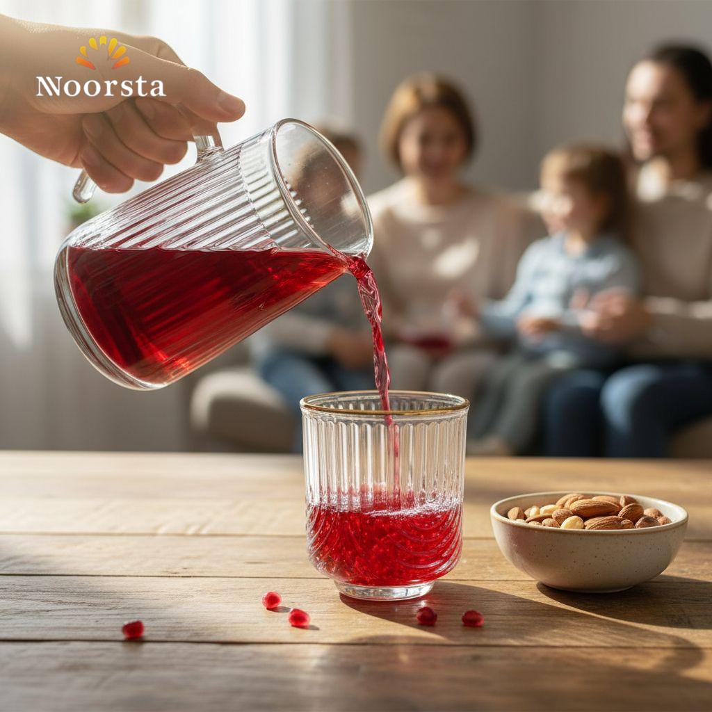 Royal Fluted Crystal Glass Set with Gold Rim