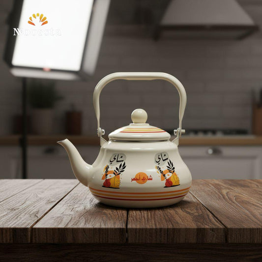Heritage 'Red Tea' Enamel Stovetop Kettle