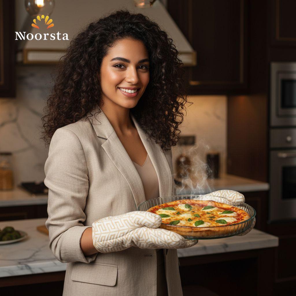 صينية بيتزا بيركس فرنساوي أصلية - Authentic French Pyrex Glass Round Pizza Pan 24cm - Noorsta