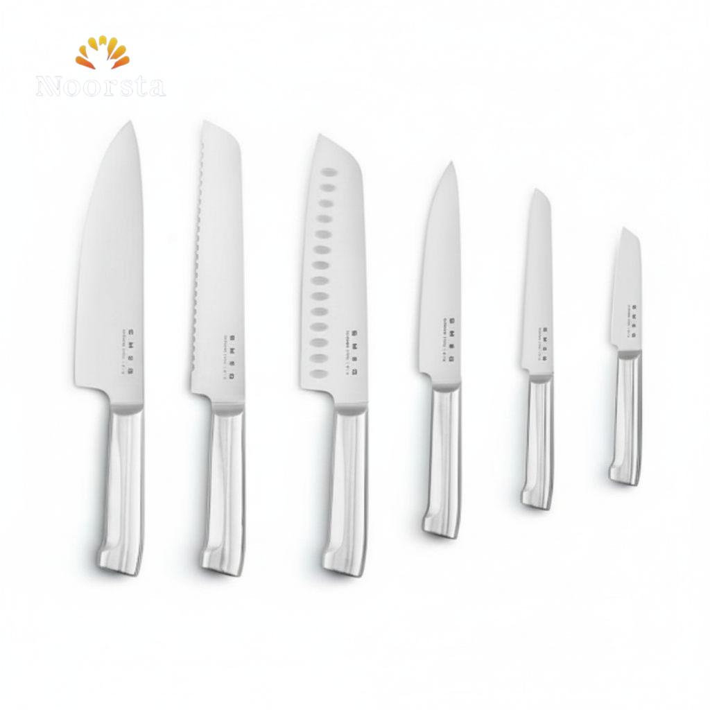 Elite 6-Piece Monobloc Stainless Steel Knife Collection