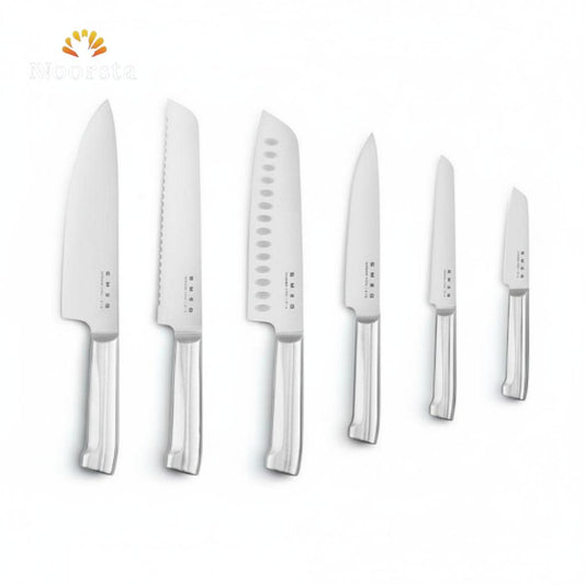 Elite 6-Piece Monobloc Stainless Steel Knife Collection