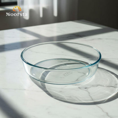 صينية بايركس مدورة غويطة فرنساوي للطبخ - Authentic French Pyrex Deep Round Baking Dish 25cm - Noorsta