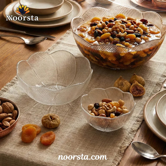 Crystal Bloom Textured Serving Set