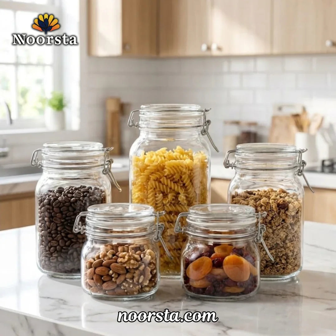 Crystal Seal Clamp Jar Set (5 Pieces)