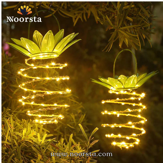 Solar Pineapple Lanterns