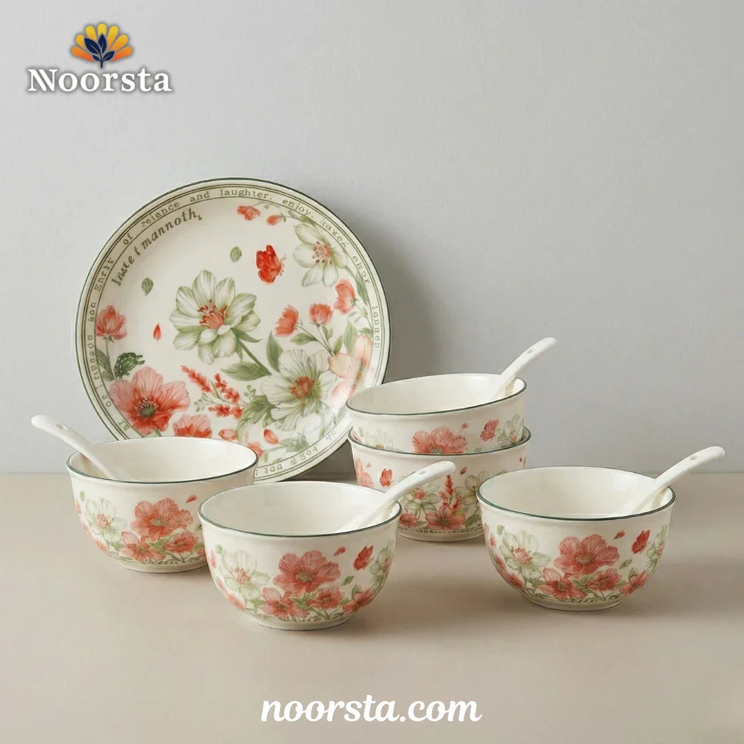 Vintage Garden Floral Porcelain Set