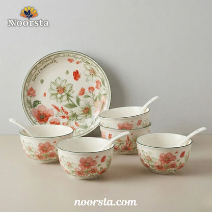 Vintage Garden Floral Porcelain Set