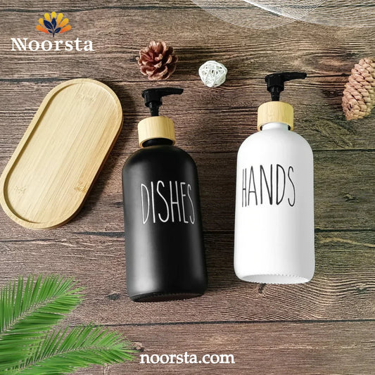 MOMEEMO Hands & Dishes Soap Dispenser Set