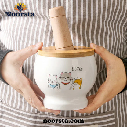 هاون ومدقة سيراميك