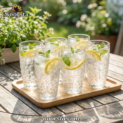 طقم أكواب هاي بول مزخرف بأحجار كريستالية