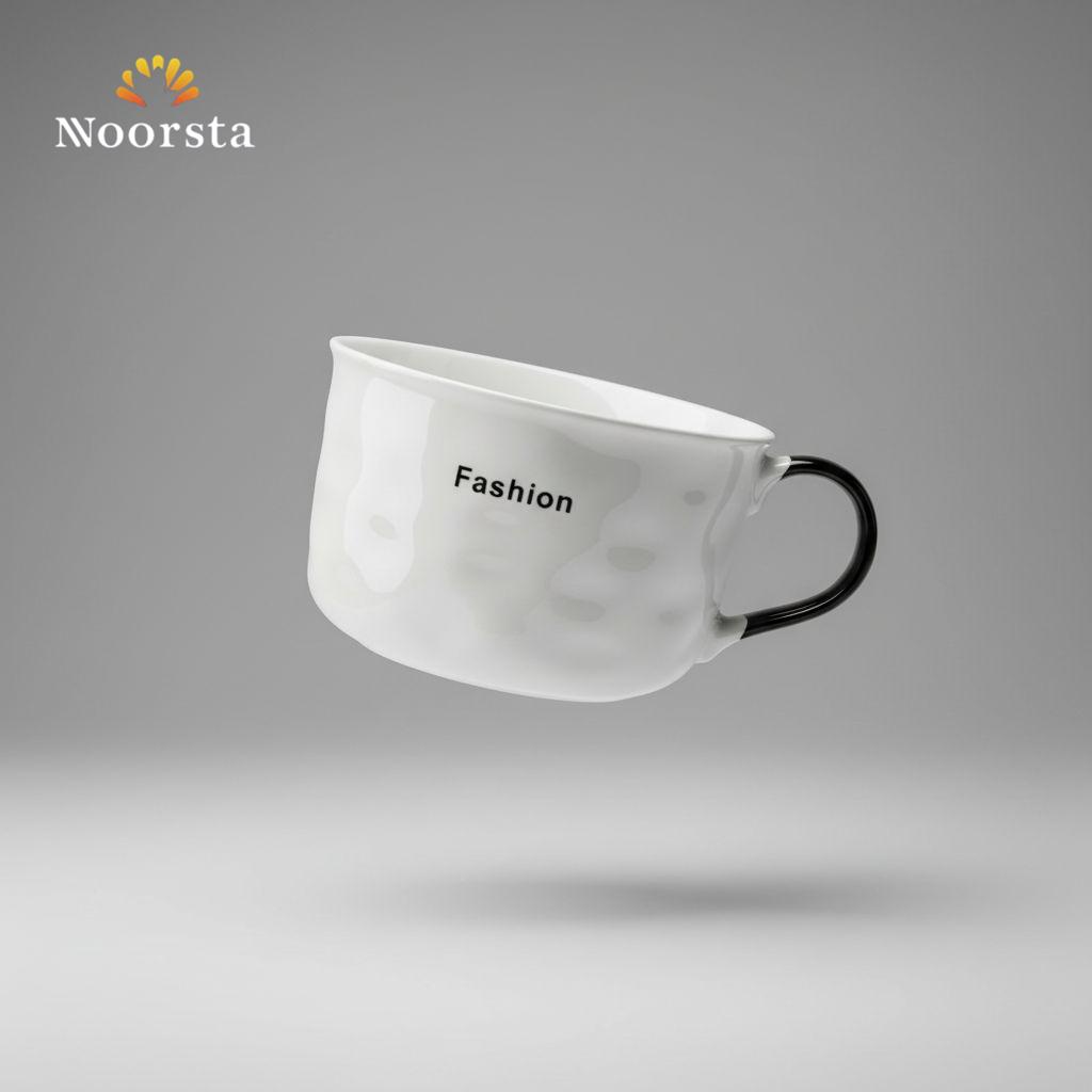 The Fashion Edition Textured Ceramic Mug - Monochrome Series
