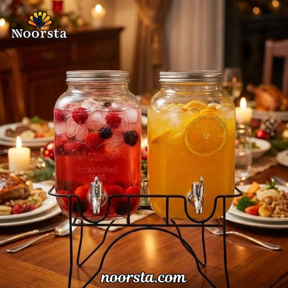 Modern Ribbed Crystal Dispenser Collection