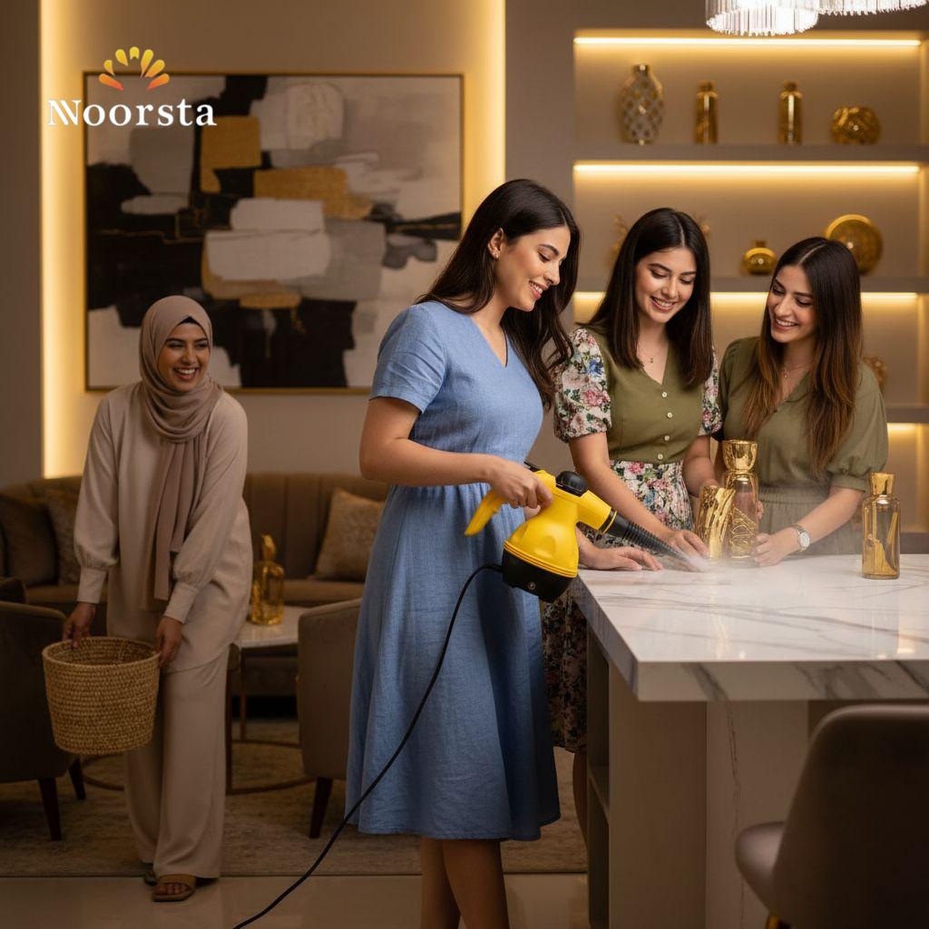 جهاز تنظيف بخار قوة تنظيف جبارة - Versatile 1000W Handheld Steam Cleaner - Noorsta