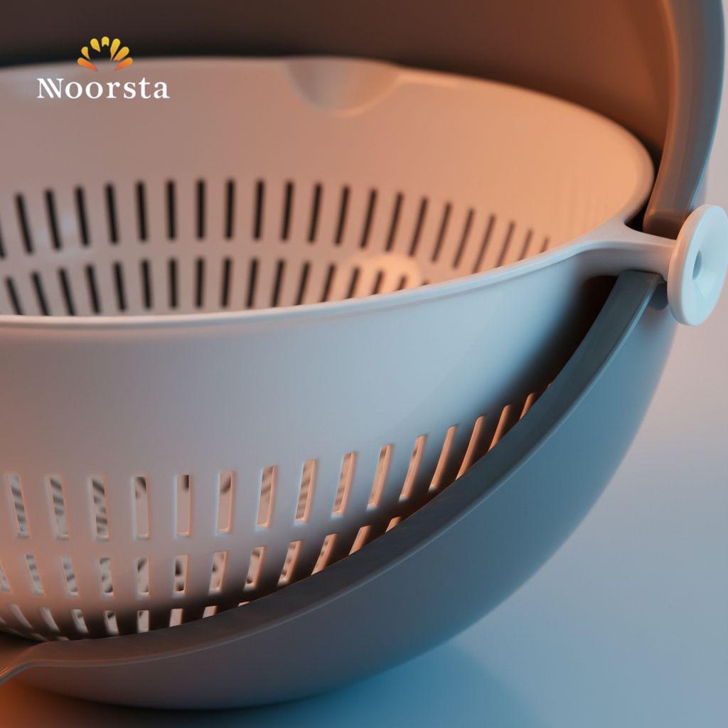 مصفاة أكوا الدوارة لغسيل الخضار والمكرونة - Smart Aqua Rotary Strainer by Hobby Life - Noorsta