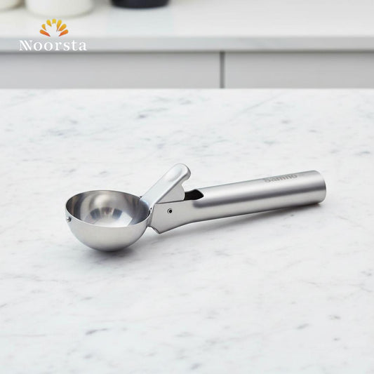 Samno Professional Stainless Steel Ice Cream Scoop with Trigger Mechanism
