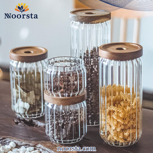 CHASE Borosilicate Stripe Glass Jar Collection