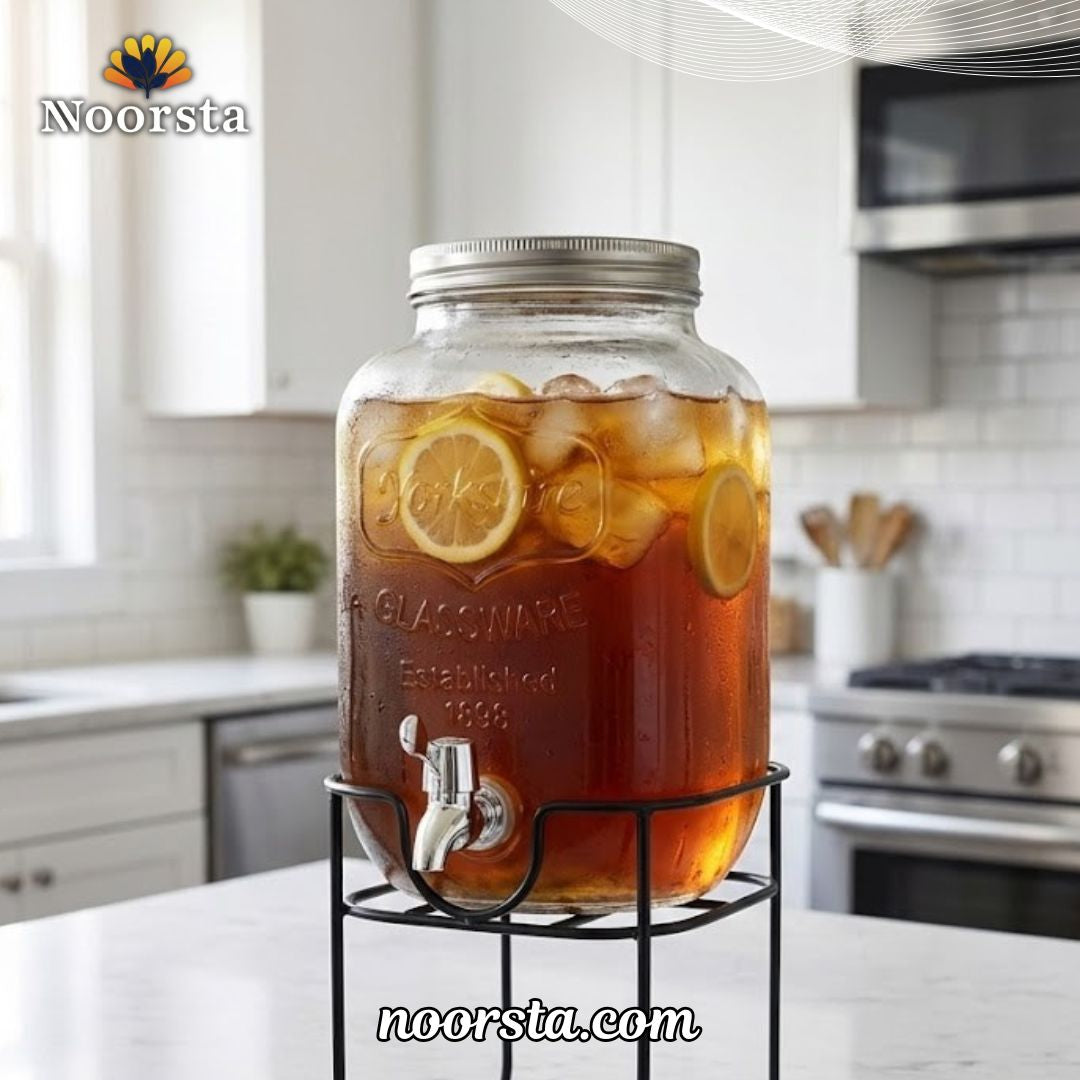 Modern Ribbed Crystal Dispenser Collection