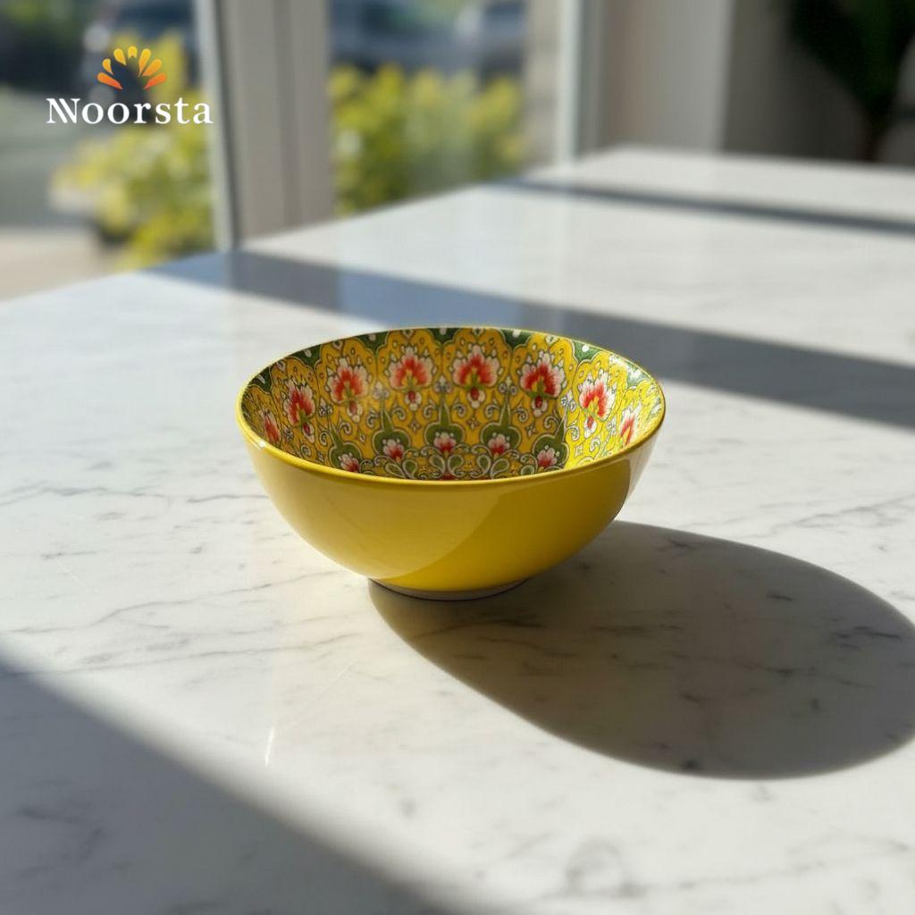 بولة بورسلين أندلسي لتقديم الشوربة والسلطة - Authentic Andalusian Porcelain Soup and Salad Bowl - Noorsta