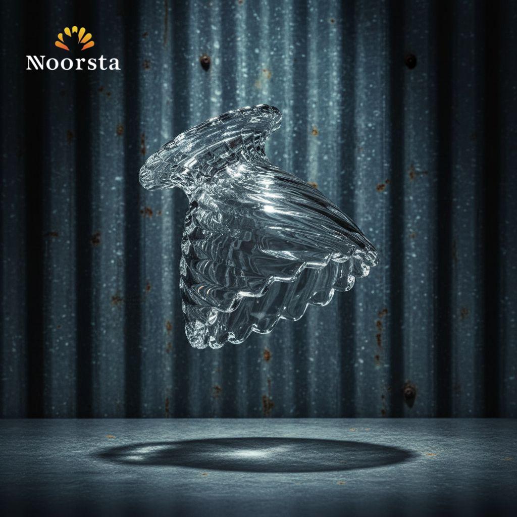 Riva Swirled Crystal-Clear Glass Dessert Bowl Set - 200ml