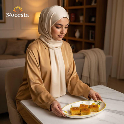 سيرفيس تقديم بورسلين شيك شكل ليمون لعزوماتك - Chic Embossed Lemon Porcelain Serving Platter - Noorsta