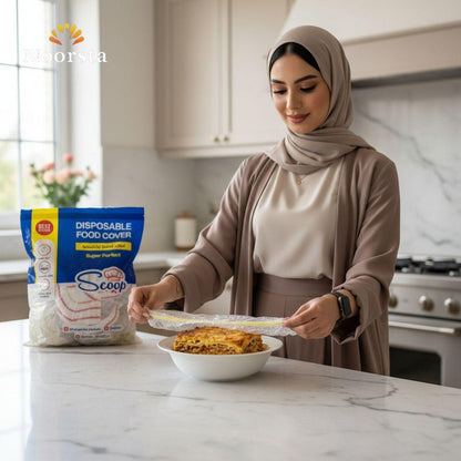 غطاء اكل مطاطي لحفظ الطعام - Versatile Elastic Food Covers - Noorsta