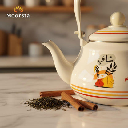 Heritage 'Red Tea' Enamel Stovetop Kettle