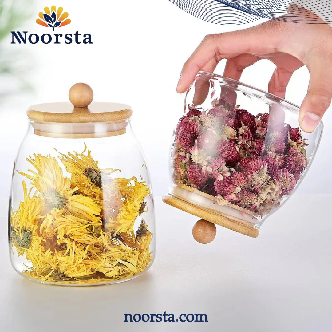 QUUPY Glass Storage Jar Set