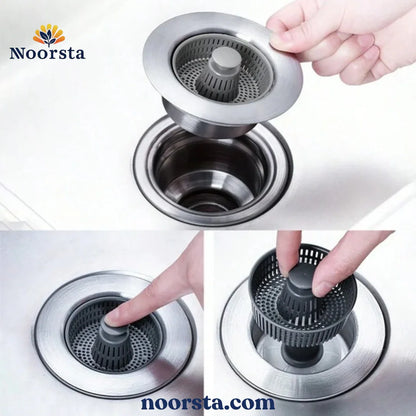 4-in-1 Stainless Steel Sink Strainer