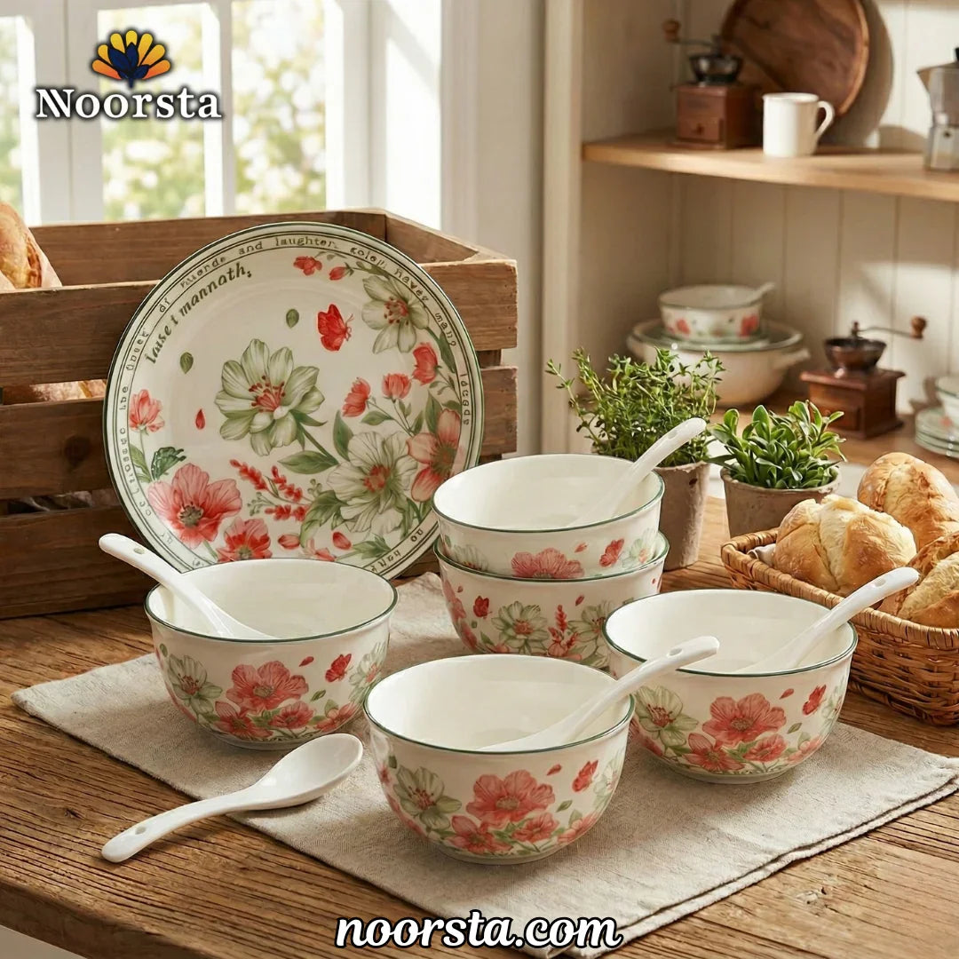 Vintage Garden Floral Porcelain Set