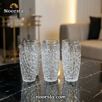 طقم أكواب هاي بول مزخرف بأحجار كريستالية