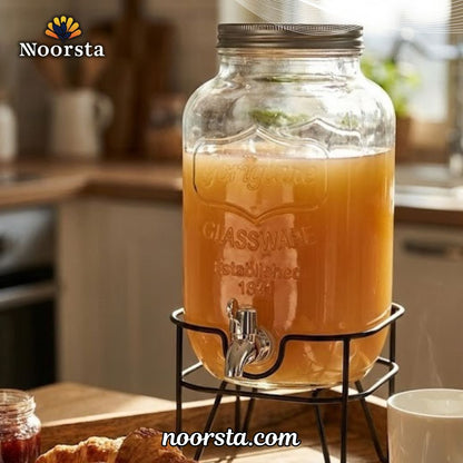 Modern Ribbed Crystal Dispenser Collection
