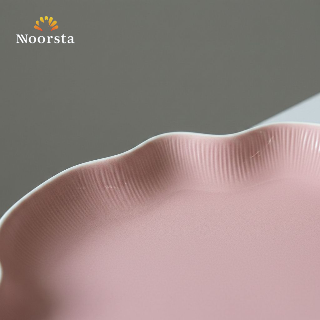 طقم عشاء بورسلين مط حراري 24 قطعة جهاز العروسة - Modern Matte Mushroom Porcelain Dinnerware Set 24 Pieces - Noorsta
