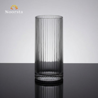 كوب زجاجي طويل مضلع فاخر من نورستا