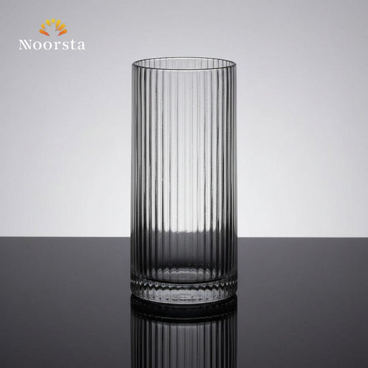 كوب زجاجي طويل مضلع فاخر من نورستا