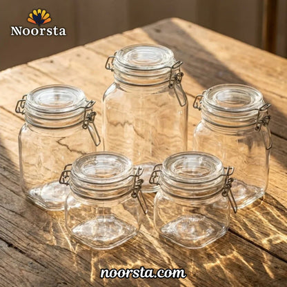 Crystal Seal Clamp Jar Set (5 Pieces)